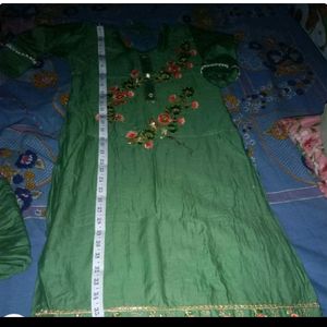 Dupatta Set Green Bautiful Shuit