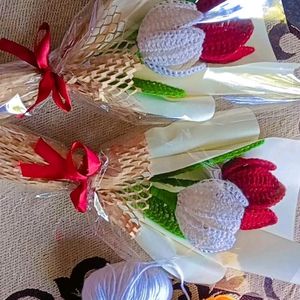 Crochet Tulip Bouquet 🌷