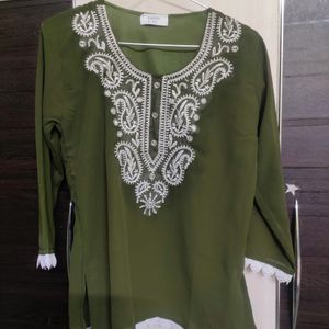 Semi Georgette Short Kurti