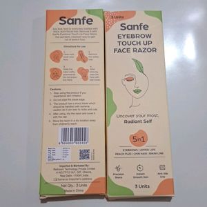 Sanfe Eyebrow Touch Up Face Razor Pack Of 2×6