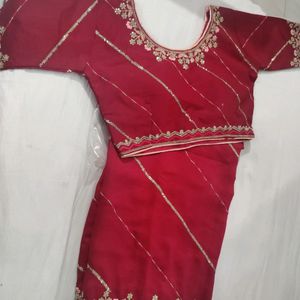 Sequence Saree With Ready To Wear Blouse