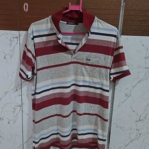 Men's T-shirt 👕 (Maroon Stripes(