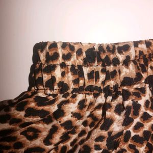 Cheetah print skirt