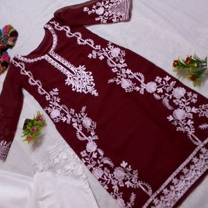 Pakistani Embroidery Work Suit Set