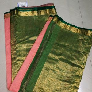 New Pure Kanchi Pattu Saree With blouse Piece