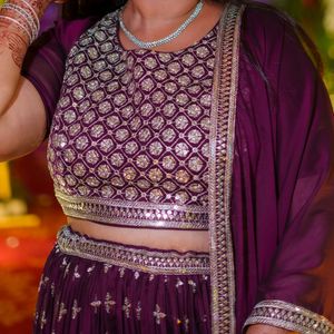 Purple Lehenga Set