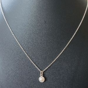 Original Silver Dainty Chain With Natural Pearl