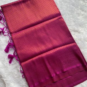 Brand New Soft Silk Saree With Blouse Piece