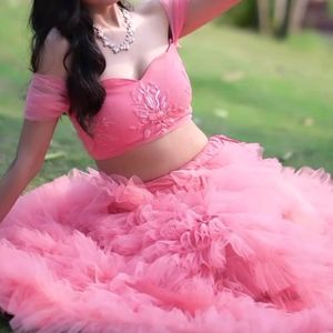 Designer Ruffle Lehnga