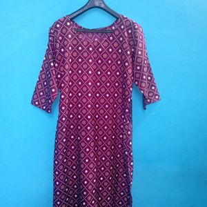 DARK PINK Long Kurti 👚