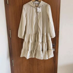 Zara Tiered Windbreaker Dress