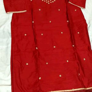 Red Kandana Kurta Design