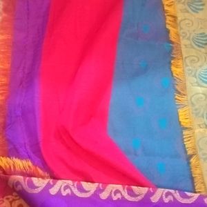 Multicolored Silk Saree