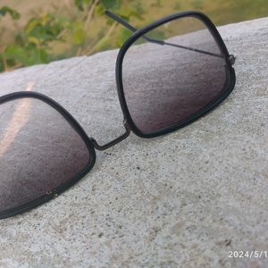 Men Sunglasses, Black, Semi Transparent, Summer