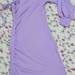Lavender One shoulder Bodycon Dress 💜
