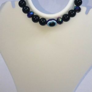 Braclate Black Blue sticheable Acrylic bridal