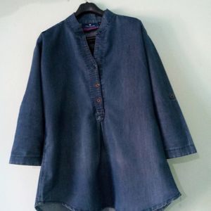 Denim Dark Blue Top