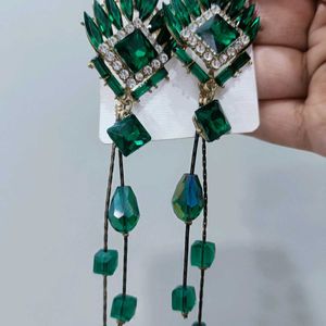 Green Earrings