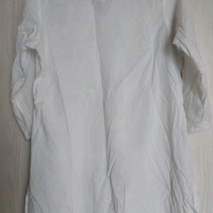 White Chikankari Short Kurti