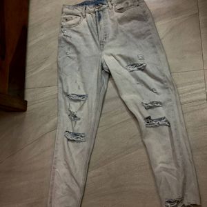 H&M ripped denim jeans