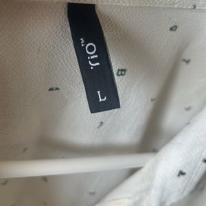 A Beautiful White Alphabet Print Shirt