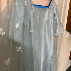 Pastel Blue Salwaar Suit