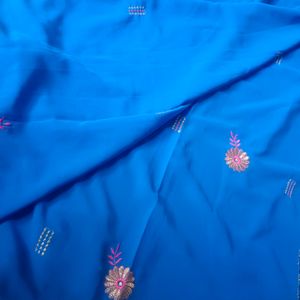 Blue Silk Saree