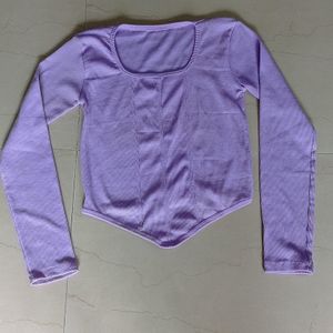 Lavender Crop Top