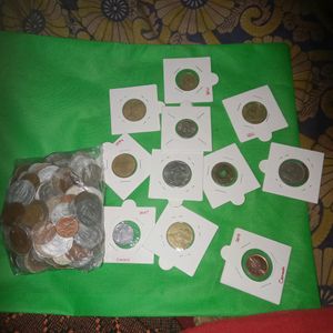 Indian Coin World Mixed Coinl Lot 100 Coi