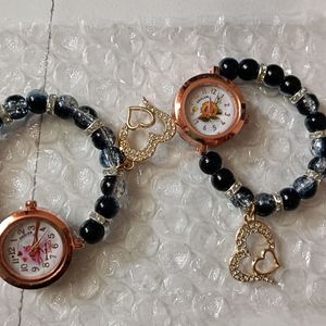 Beads Bracelet With Watch