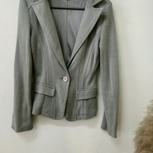 Grey Knitted Coat