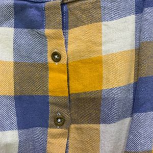 Checked Cropped Shirt