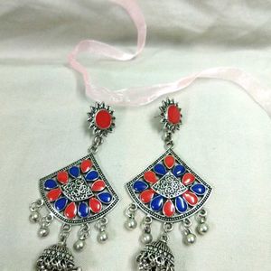 Traditional Jhumka Long Earrings