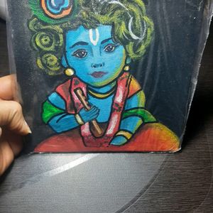 Cute Baal Krishna Painting