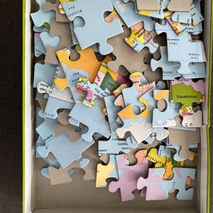 Kids Jigsaw Puzzle & Colouring Books Combo