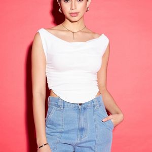 Uptownie White Top Blouse