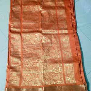 Orange Colour Pure Kanchi Pattu Saree