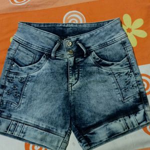 Denim shorts