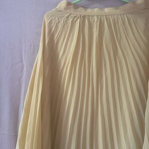 nude colour long skirt