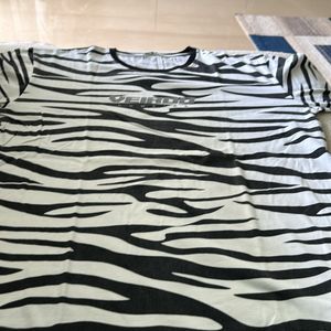 Zebra Print T Shirt For men