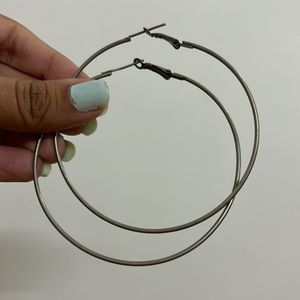 Set Of 3 Preloved Hoop Earrings