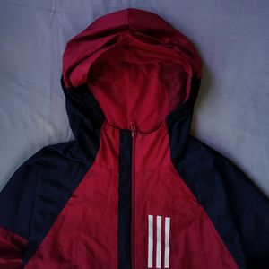 ADIDAS RED WINDCHEATER JACKET