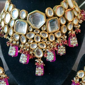 Most Elegant Kundan Purple Set