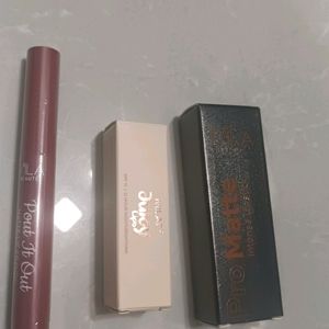 Combo Of Lip Stick, Crayon And Balm