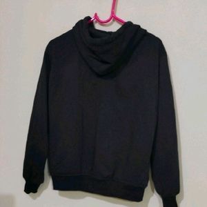 Black Zipper Hoodie