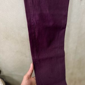 Maroon Coton Pent