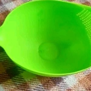 Plastic Rice Wash Bowl With Handle