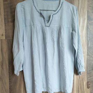 Sky Blue Tunic Top