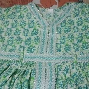 Pure Cotton Two Piece Frock