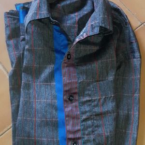 Brown Checked Shirt For Men